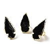 Natural Obsidian Arrow Chunky Adjustable Ring G-D468-06LG-1