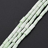 Glass Silk Stain Style Beads Strands GLAA-N047-001B-06-2