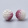 Imitation Pearl Acrylic Beads OACR-T004-10mm-09-2