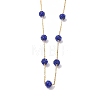 Polymer Clay Rhinestone Beads Necklace BJEW-B078-05G-3