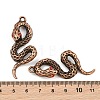 Alloy Burgundy Rhinestone Big Pendants AL-CBA2376-32R-3