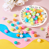  72Pcs 12 Colors  Luminous Hexagon Food Grade Silicone Beads SIL-TA0001-36-15
