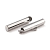 Non-Tarnish 304 Stainless Steel Slide On End Clasp Tubes STAS-C044-08B-P-3