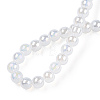 Electroplate Imitation Jade Glass Beads Strands GLAA-T032-J4mm-AB02-5