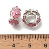 Rack Plating Alloy Enamel European Beads FIND-H005-26P-02-2