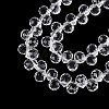 Transparent Glass Beads Strands GLAA-Q116-01A-B01-3