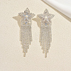 Brass Rhinestone Stud Earrings for Women QC2926-3