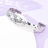 316 Surgical Stainless Steel Cuff Bangles BJEW-C142-04P-3