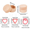 36Pcs 3 Styles Ring & Heart & Triangle Alloy Locking Stitch Marker TOOL-BC0002-27-2