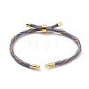 Nylon Cord Silder Bracelets MAK-C003-03G-20-4