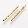Rack Plating Brass Tube Beads X-KK-A142-005G-2