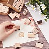 2 Sets 2 Style Wooden Stamps DIY-CP0006-65-3
