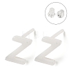 Hypoallergenic Bioceramics Zirconia Ceramic Stud Earrings EJEW-F340-04Z-1