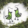 Bird Alloy Resin Dangle Earrings FS-WG8BC40-01-4