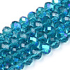 Electroplate Glass Beads Strands EGLA-A034-T10mm-L25-1