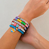5Pcs 5 Styles Acrylic & CCB Plastic & Polymer Clay Bead Bracelets FS-WG62275-05-2