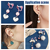 100Pcs 2 Colors Eco-friendly Plastic Clip-on Earring Findings KY-DC0001-09-6
