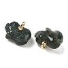 Natural Moss Agate Carved Pendants GG-CBA105B-03C-G-2
