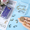 20Pcs 2 Styles 304 Stainless Steel Clip-on Earring Converters Findings STAS-SC0006-83-3