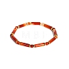 Natural Carnelian Bead Stretch Bracelets PW-WG50993-13-1