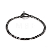 Ion Plating(IP) 304 Stainless Steel Chain Bracelets for Women or Men BJEW-A039-03EB-1