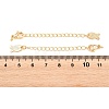 Brass Curb Chain Extender KK-P354-09G-3