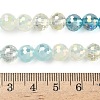 Electroplate Glass Beads Strands EGLA-D300-06-8mm-14-3