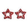 Star Shape Polymer Clay Rhinestone Beads CLAY-NH0001-06C-1