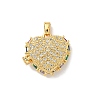 Brass Micro Pave Cubic Zirconia Locket Pendants KK-F905-05G-02-1