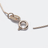 925 Sterling Silver Box Chain Necklaces STER-F039-45cm-05RG-2