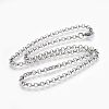 Non-Tarnish 304 Stainless Steel Rolo Chain Necklaces NJEW-F242-12P-C-1