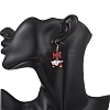 Bowknot Glass Dangle Earrings EJEW-JE06856-5