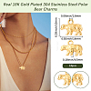 10Pcs 304 Stainless Steel Charms STAS-BBC0010-84-2