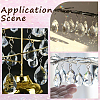 10Pcs Glass Pendant Decorations AJEW-SP0004-79-6