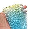 Transparent Painted Glass Beads Strands LS-DGLA-A034-T3mm-A13-2