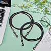 2Pcs 2 Colors Cowhide Neck Strap for Eyeglasses AJEW-CL0004-78-3