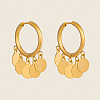 304 Stainless Steel Hoop Dangle Earrings for Women RN4149-1-1