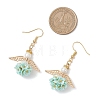Resin Imitation Pearl Angel Dangle Earrings EJEW-JE06729-5