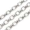 304 Stainless Steel Oval Link Chains CHS-S012-08P-1
