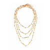 Ocean Alloy Fish Link Chain Multi Layered Necklaces for Women WGF773C-01-1