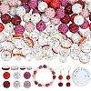 Valentine's Day DIY Beads Bracelets Making Kits DIY-PA0001-80B-1