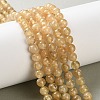 Natural Yellow Garnet Beads Strands G-Z129-C01-6mm-02-1