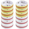 20Pcs 2 Styles Leather Wide Cord Bracelet with Snap Button for Men Women GUQI-CL0001-02B-7