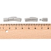 Tarnish Resistant Column 304 Stainless Steel Matte Bayonet Necklace Clasps LS-STAS-I013-4mm-A-4
