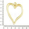 Heart Rack Plating Brass Big Pendants X-KK-Z067-10G-3