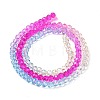 Transparent Painted Glass Beads Strands DGLA-A034-T3mm-A14-5