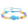 Ocean Style Fish Porcelain Bead Braided Bracelets LS-YA5775-3