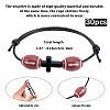 30Pcs Sports Theme Acrylic Beads Braided Bead Bracelets BJEW-BM00012-2