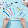 60Pcs 12 Colors Silicone Zip Ties AJEW-CP0005-32-3