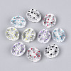 Printed Transparent Acrylic Beads TACR-T029-12M-2